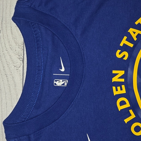 Nike Golden State Warriors Klay Thompson T-Shirt Blue/Yellow Size M NWT - Picture 3 of 10